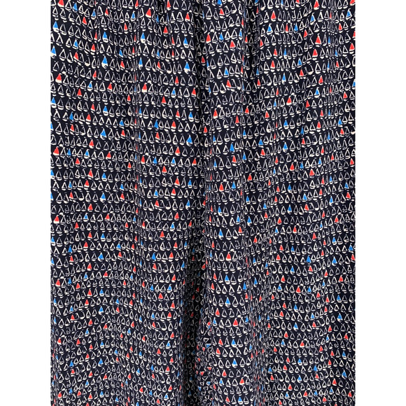 TALBOTS Sailboat Print Elastic Cuff Pants Nautical Sailing Boat Novelty 10 - Picture 7 of 10